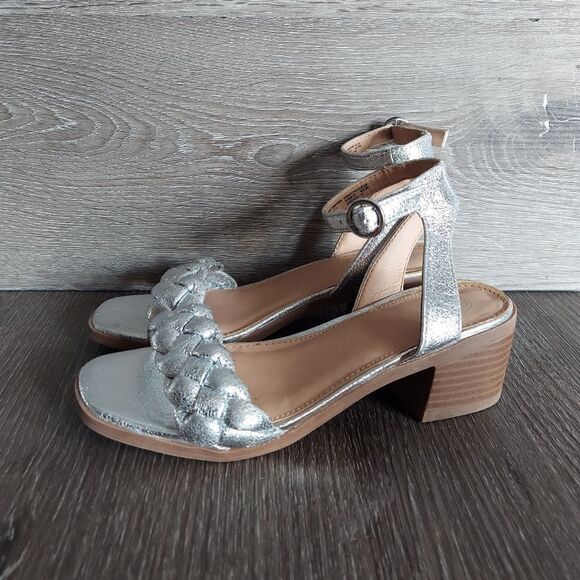 Wonder Nation Casual Braided Ankle-Strap Heeled Sandals Size 1 - Picture 7 of 7